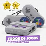 Game Retro Mini Super Nintendo 2 Controles todos os Jogos de Snes